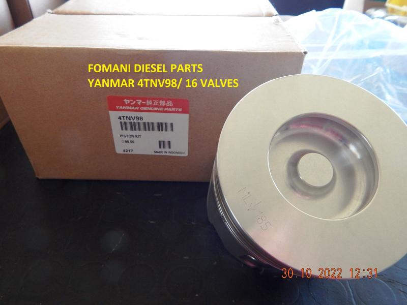 Piston Ø98 — 4TNV98 — 16 Valves