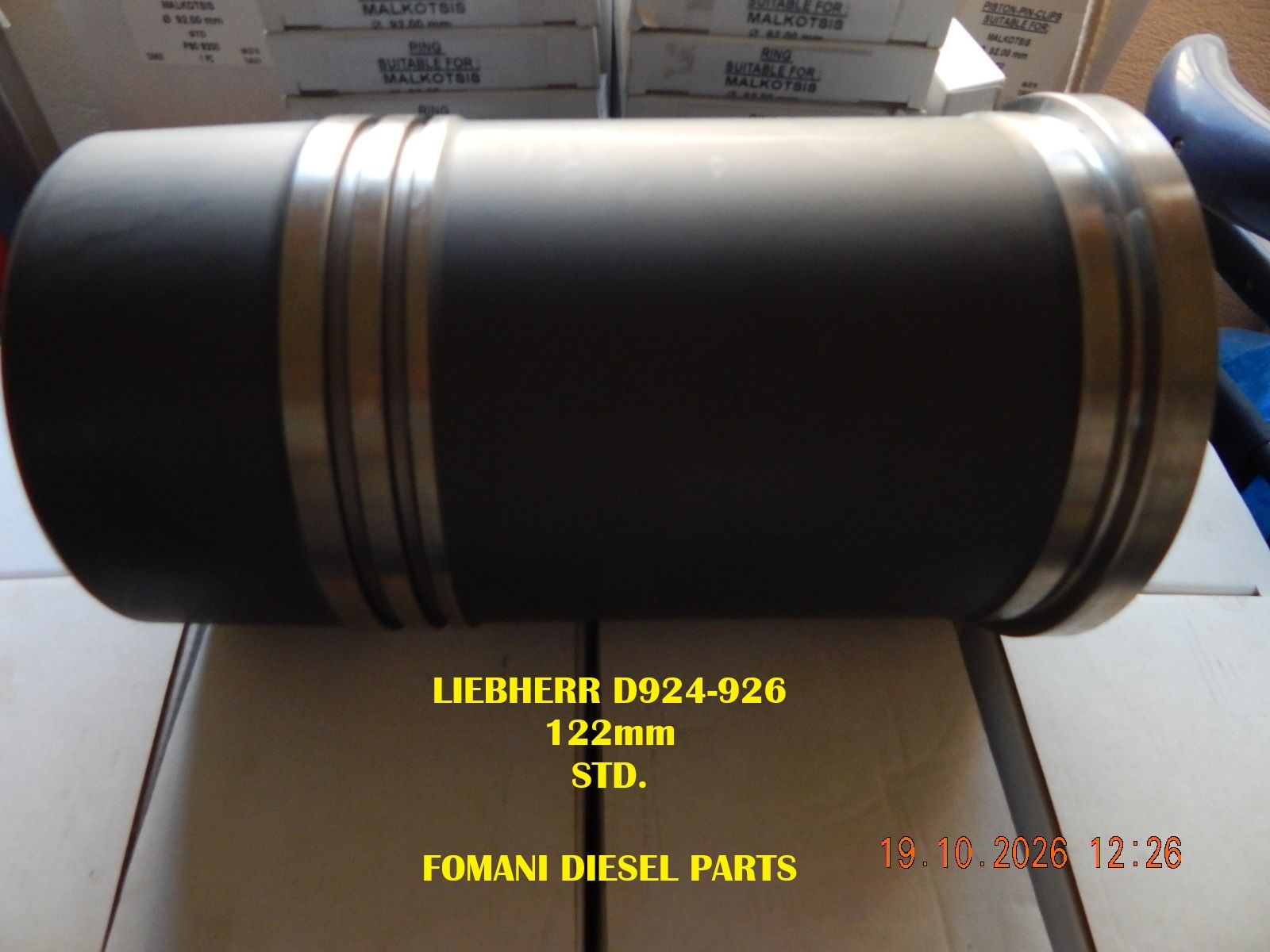 Cylinder Liner Ø122 — D924 / D926 STD