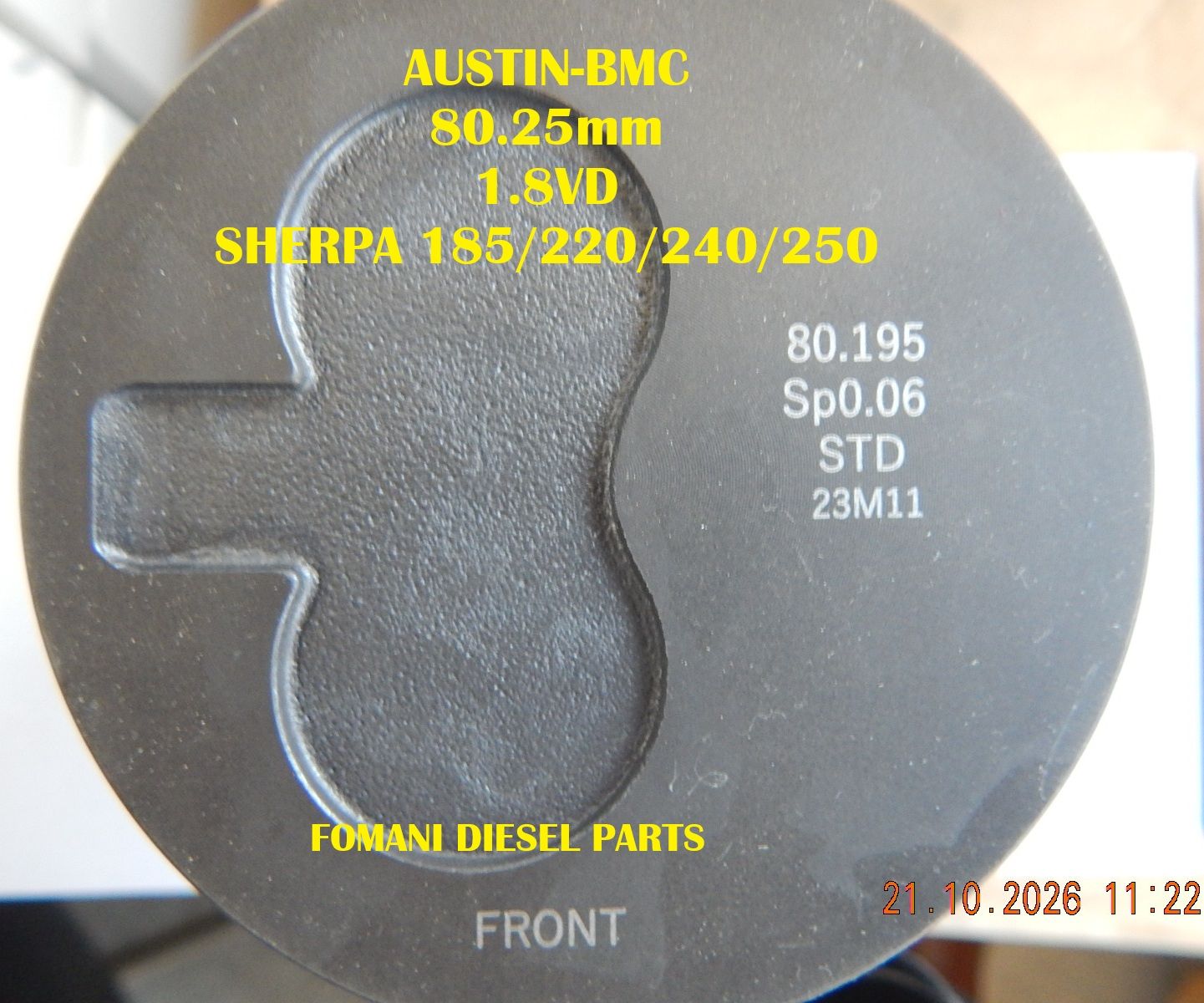 Piston Ø80.25 — 1.8VD Sherpa