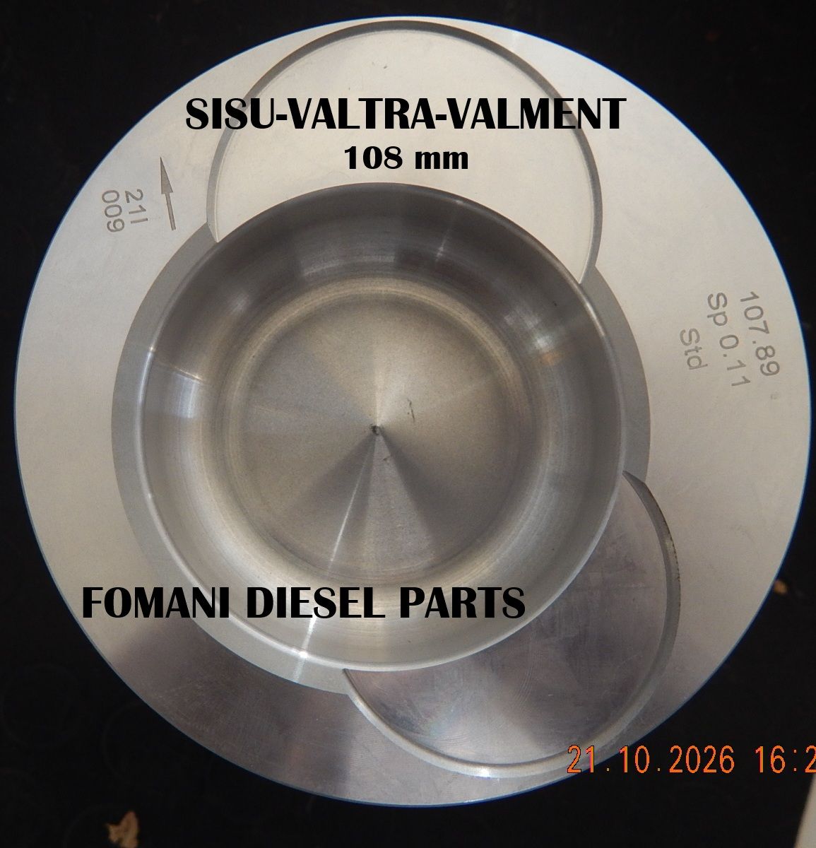 Piston Ø108 — Sisu / Valtra / Valment