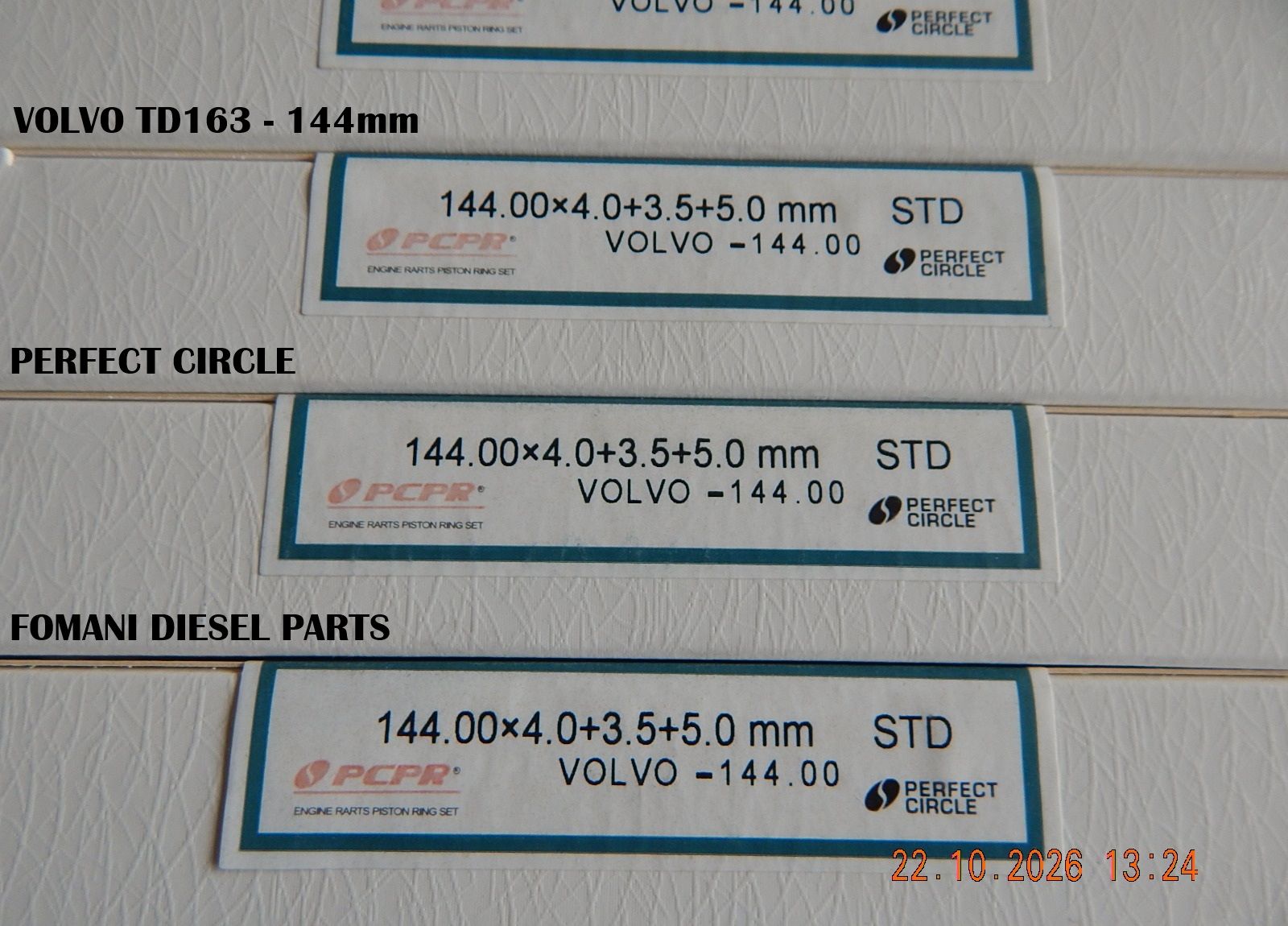 Piston Rings Ø144 — TD163