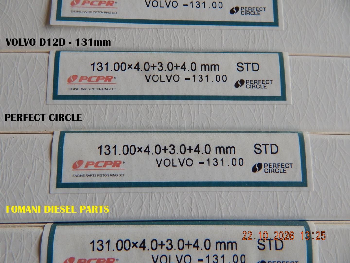Piston Rings Ø131 — D12D