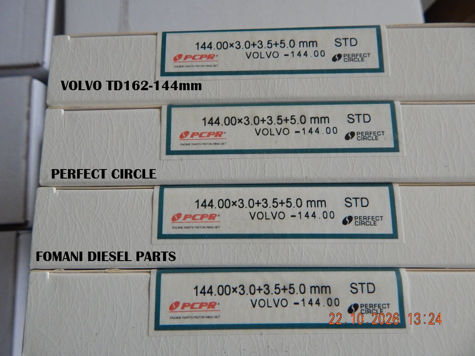 Piston Rings Ø144 — TD162