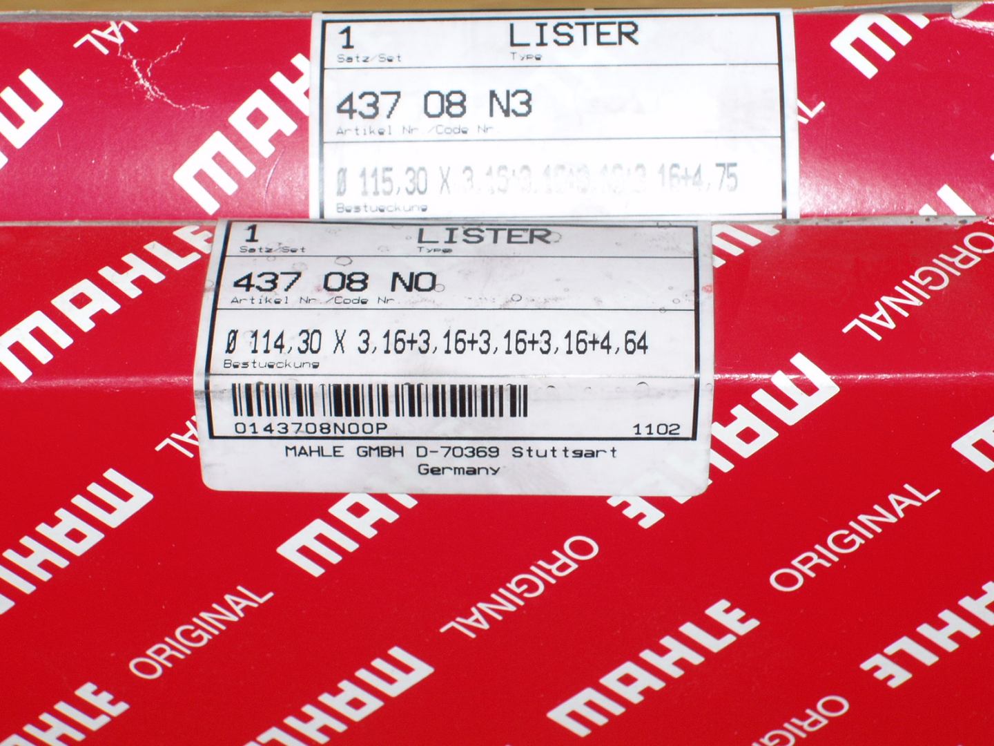 Piston Rings 114.30 mm