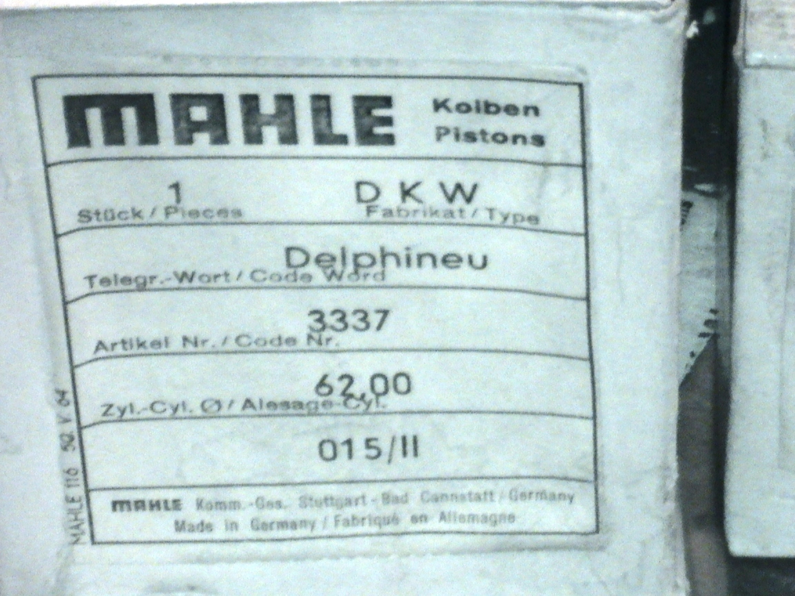 Piston 62.00 mm — Delphineu