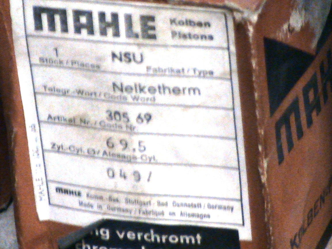 Piston 69.5 mm — Nelketherm